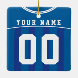 Ornamento De Cerâmica Nome de Jersey e Modelo de número de futebol