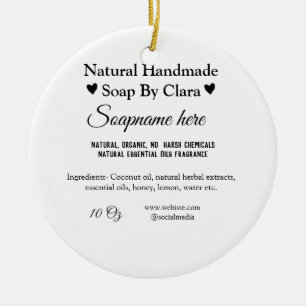 Ornamento De Cerâmica nome do sabonete peso website ingredientes detalhe