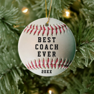 Ornamento De Cerâmica Nome e Equipe EVER do BEST COACH