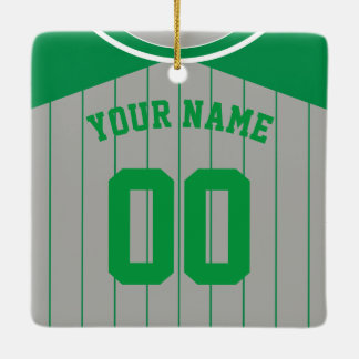 Ornamento De Cerâmica Nome e Número Baseball Softball Jersey Modelo