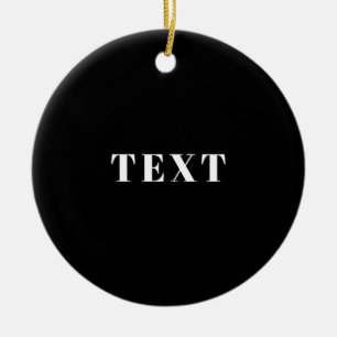 Ornamento De Cerâmica Nome Personalizado com Estilo ou outro Texto Pre