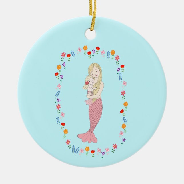 Ornamento De Cerâmica Nome Personalizado da Menina de Natal (Frente)