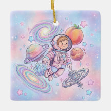 Nome Personalizado Pequeno Menino Astronauta Galáx
