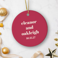 Nomes Modernos Vermelhos de Natal Presente de Casa