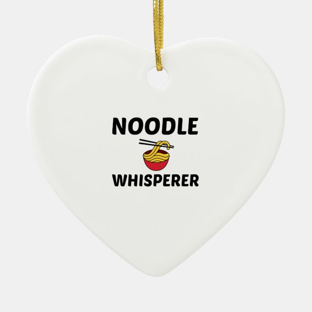 ORNAMENTO DE CERÂMICA NOODLE WHISPERER (Frente)