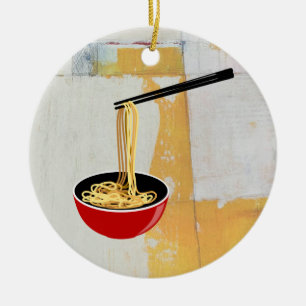 Ornamento De Cerâmica Noodles