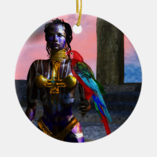 ORNAMENTO DE CERÂMICA NORA CYBER WARRIOR