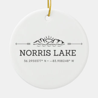 Ornamento De Cerâmica Norris Lake Ornament