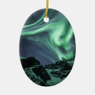 Ornamento De Cerâmica Norte Lights Noruega