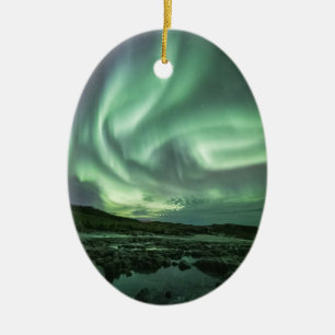 Ornamento De Cerâmica Norte Lights Noruega