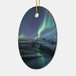Ornamento De Cerâmica Norte Lights Noruega