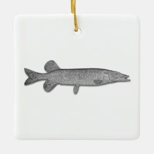 Ornamento De Cerâmica Norte Pike - Jackfish