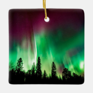 Ornamento De Cerâmica nortes Aurora borealis