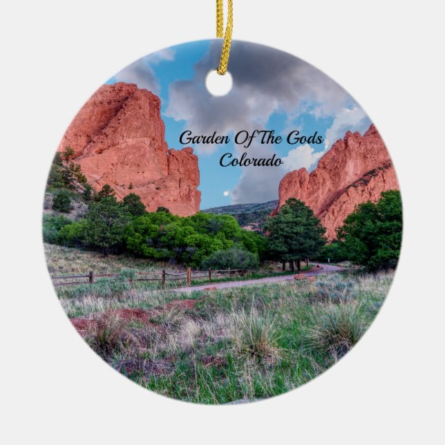 Ornamento De Cerâmica North South Gateway Rocks Garden Of Gods Ornament (Frente)
