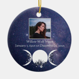 Ornamento De Cerâmica Nos Braços da Deusa Pagan Memorial Ornament