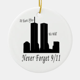 Ornamento De Cerâmica Nós nunca esqueceremos 9/11