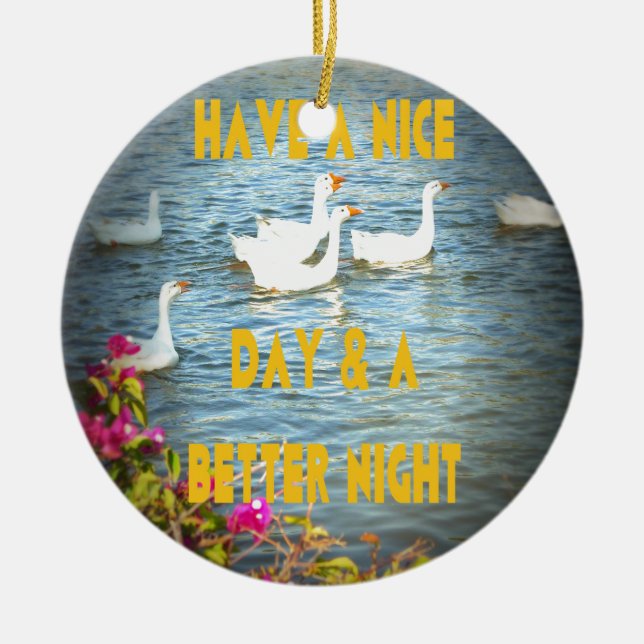 Ornamento De Cerâmica Nós sempre deixamos nossos clientes felizes e sati (Frente)