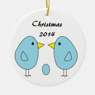 Ornamento De Cerâmica "Nós somos Eggspecting! "Enfeites de natal