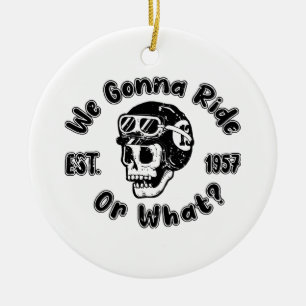 Ornamento De Cerâmica Nós vamos andar ou o quê