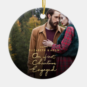 Ornamento De Cerâmica Nossa foto feita sob encomenda Dourado contratada