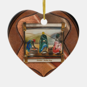 Ornamento De Cerâmica Nossa nação arco-íris