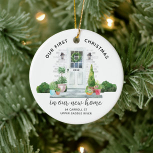 Ornamento De Cerâmica Nossa Nova Casa de Natal