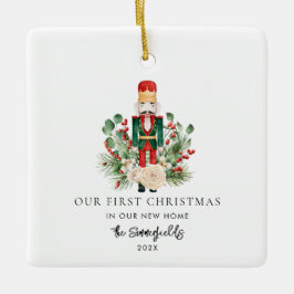 Ornamento De Cerâmica Nossa Primeira Foto De Natal Novo Quebra-Nozes Dom