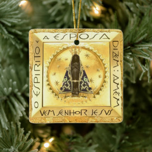 Ornamento De Cerâmica Nossa Senhora da Conceição Aparecida