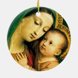Ornamento De Cerâmica nossa senhora de boa conselheira