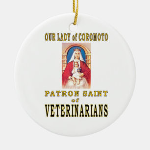 ORNAMENTO DE CERÂMICA NOSSA SENHORA DE COROMOTO