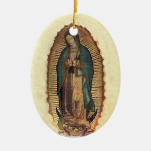 Ornamento De Cerâmica Nossa senhora do Virgin de Guadalupe de Guadalupe