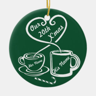 Ornamento De Cerâmica Nosso 20o Natal