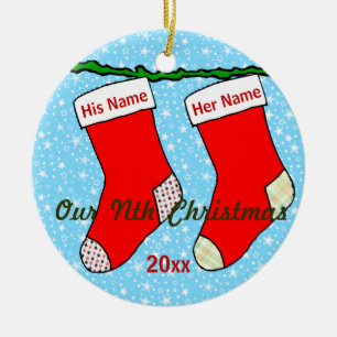 Ornamento De Cerâmica Nosso Nth Natal
