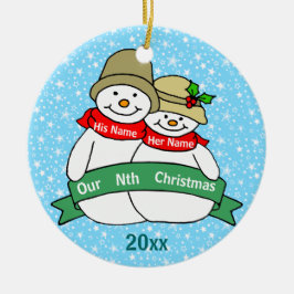 Ornamento De Cerâmica Nosso Nth Natal