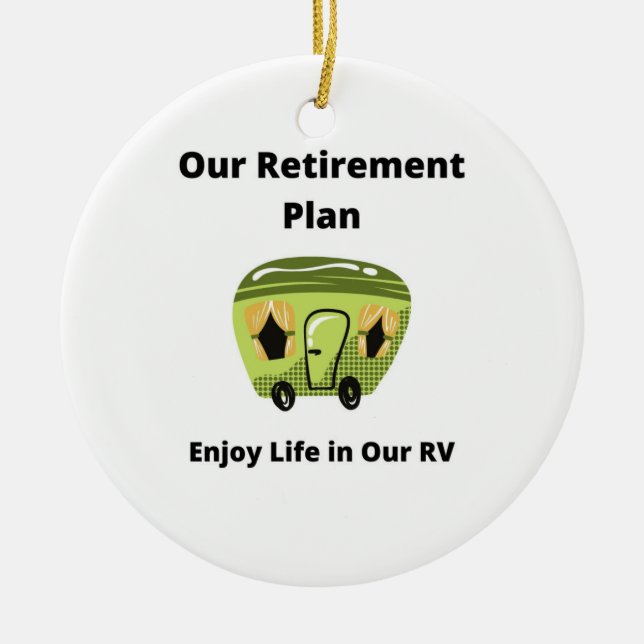 Ornamento De Cerâmica Nosso Plano de Reforma em um (Frente)