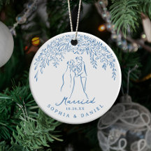 Nosso Primeiro Natal Casados Casal Azul Caprichoso