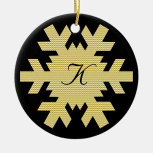 Ornamento De Cerâmica "Nosso Primeiro Natal" - com Nomes e Monograma [b]