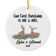 Nosso Primeiro Natal como Sr. e Sra. Personalizada