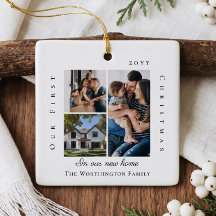 Nosso Primeiro Natal em Nova Casa Foto Personaliza