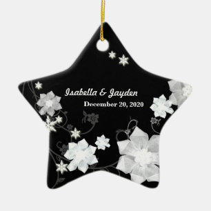 Ornamento De Cerâmica Nosso Primeiro Natal Juntos Com O Presente De Casa