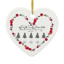 Nosso Primeiro Natal Juntos Ornamentação de Coraçã