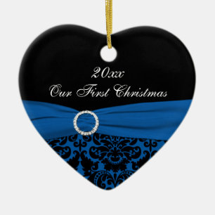 Ornamento De Cerâmica Nosso Primeiro Pedido de Manutenção de Natal