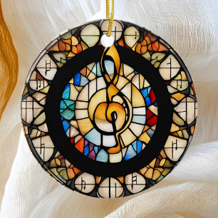 Ornamento De Cerâmica Nota Musical