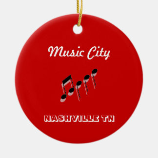 Ornamento De Cerâmica Notas da cidade da música