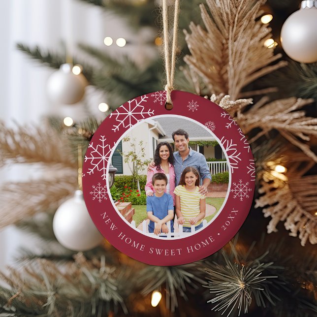 Ornamento De Cerâmica Nova casa doce | Foto (Criador carregado)