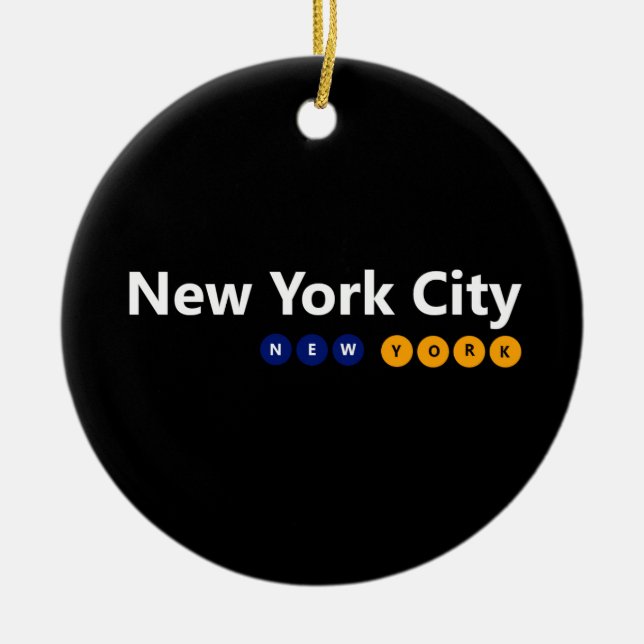 Ornamento De Cerâmica Nova Iorque, Nova York Ornament (Frente)