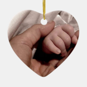 Ornamento De Cerâmica Nova Mãe e Bebê - Alegria da Vida