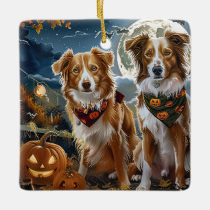 Ornamento De Cerâmica Nova Scotia Halloween Spooky