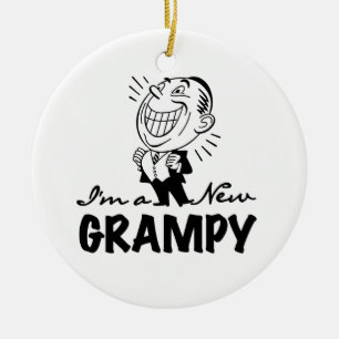 Ornamento De Cerâmica Novas camisetas e presentes sorridentes