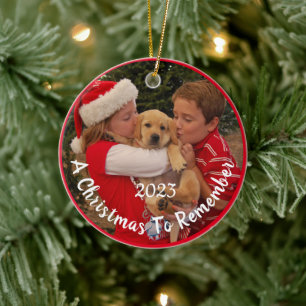 Ornamento De Cerâmica Novo Cuppy para Natal - Personalizável